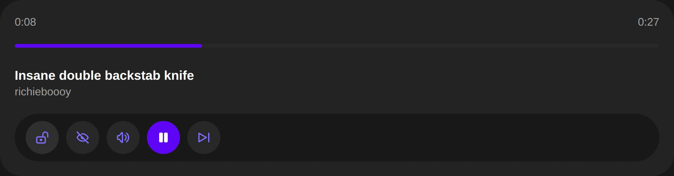 Clipify remote playback controls for pause, skip and mute